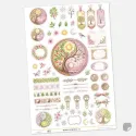 Samolepky do diáře Jin Jang Strom života – Journaling kit.