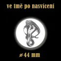 Reflexní odznak Kobra 44 mm – bezpečnostní placka pro mladé.