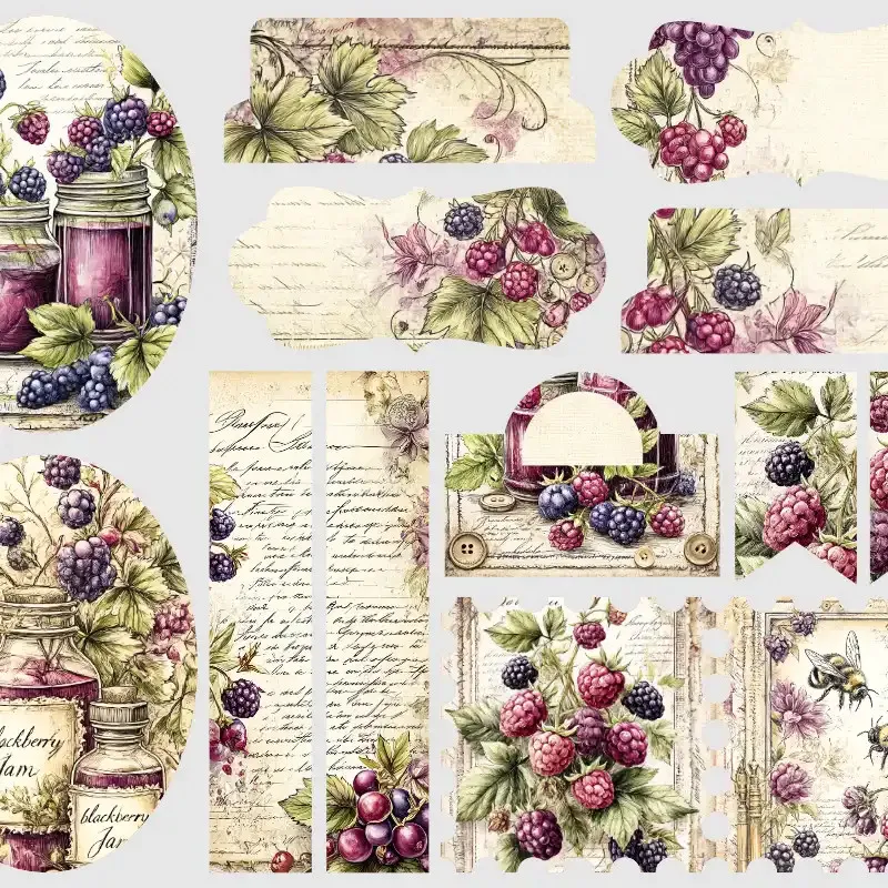 Samolepky ostružiny ve vintage stylu.