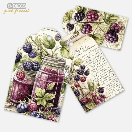 Papírové kartičky Ostružiny.