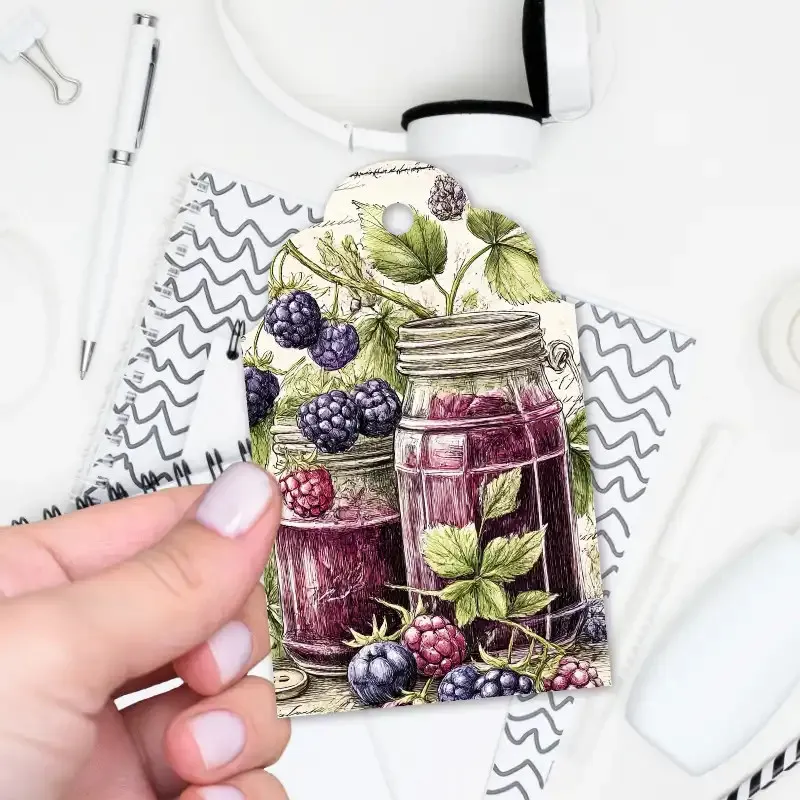 Vintage kartička Ostružová marmeláda.