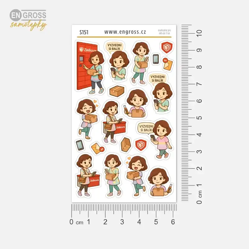 Plánovací samolepky Zásilkovna, Z-box.