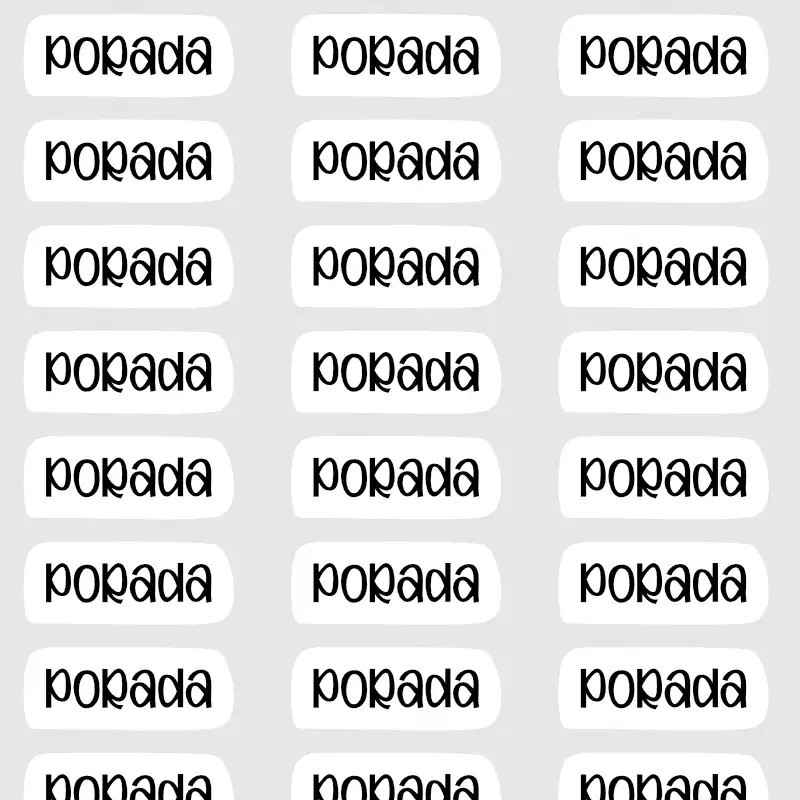 Samolepky pro plánování - text PORADA.