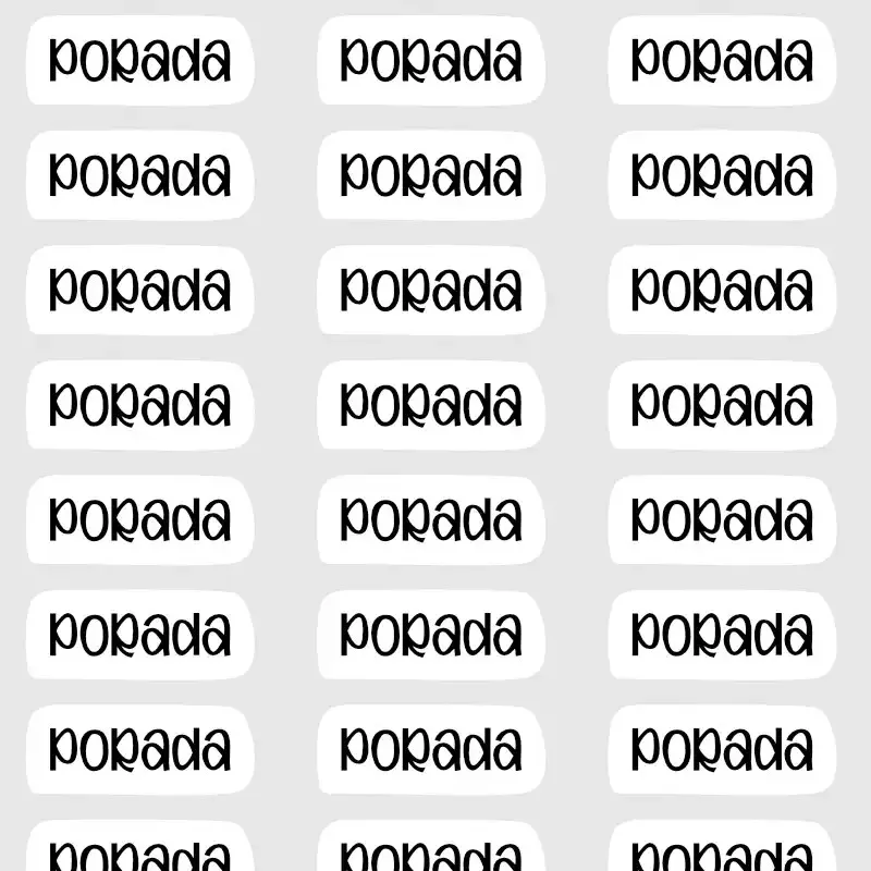 Samolepky pro plánování - text PORADA.