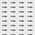 Textové samolepky do diáře - malý nápis MAILY.