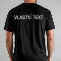 Vlastní reflexní nápis na záda oděvu.