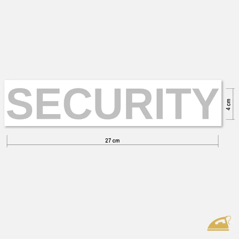 Reflexní nažehlovací potisk k domácímu nažehlení - SECURITY.