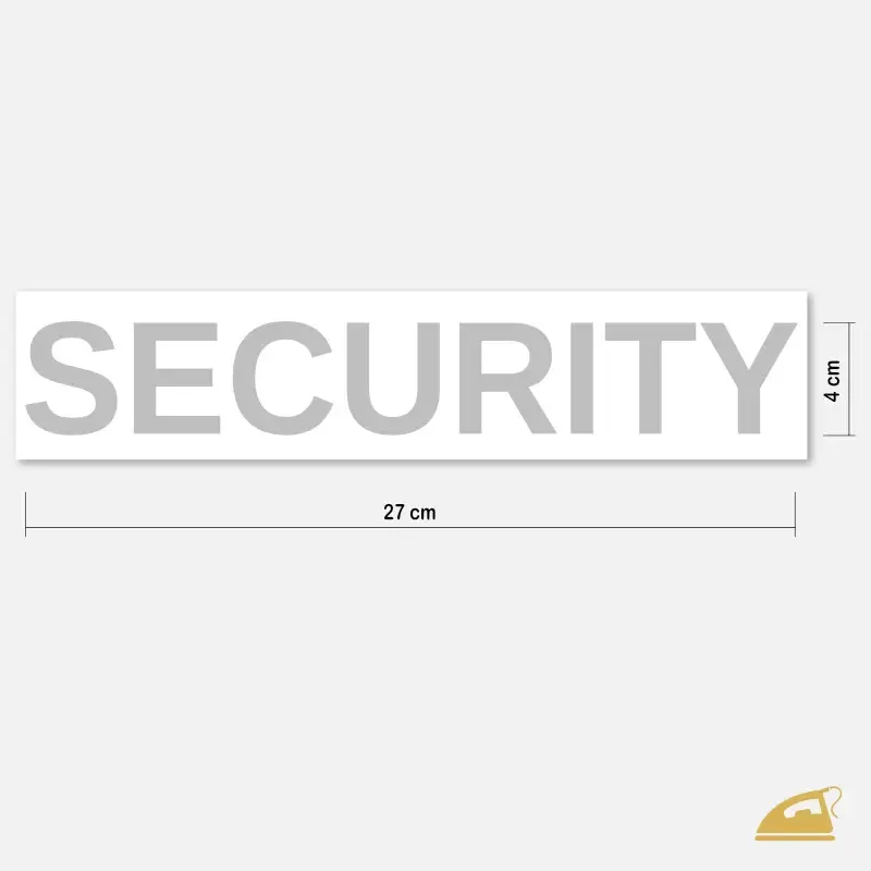 Reflexní nažehlovací potisk k domácímu nažehlení - SECURITY.