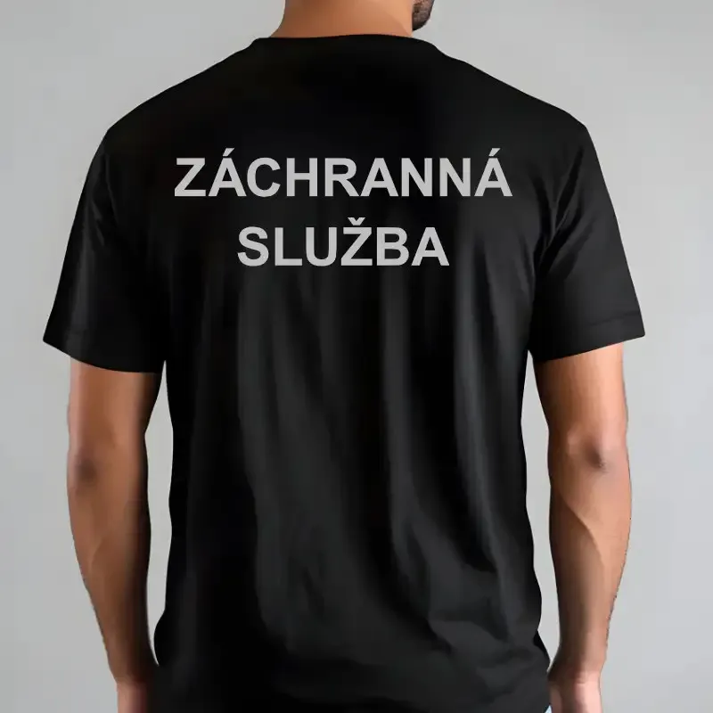 Reflexní nažehlovací text na záda - ZÁCHRANNÁ SLUŽBA.