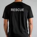 Reflexní nažehlovací potisk na záda oděvu - RESCUE.