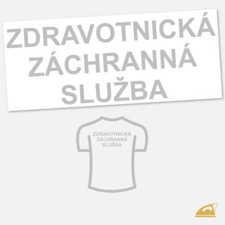 Reflexní nažehlovačka ZDRAVOTNICKÁ ZÁCHRANNÁ SLUŽBA