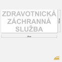 Reflexní nažehlovačka ZDRAVOTNICKÁ ZÁCHRANNÁ SLUŽBA
