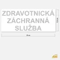 Zdravotnická záchranná služba - reflexní nažehlovací potisk.