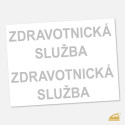 Reflexní potisk na oděvy ZDRAVOTNICKÁ SLUŽBA | 2 ks