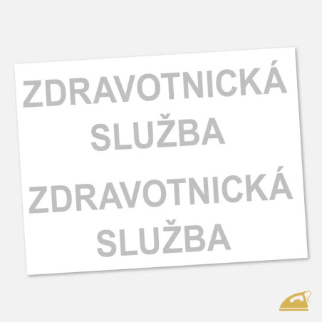 Reflexní potisk na oděvy ZDRAVOTNICKÁ SLUŽBA | 2 ks