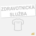 Relexní nažehlovací potisk na záda oděvu - ZDRAVOTNICKÁ SLUŽBA.