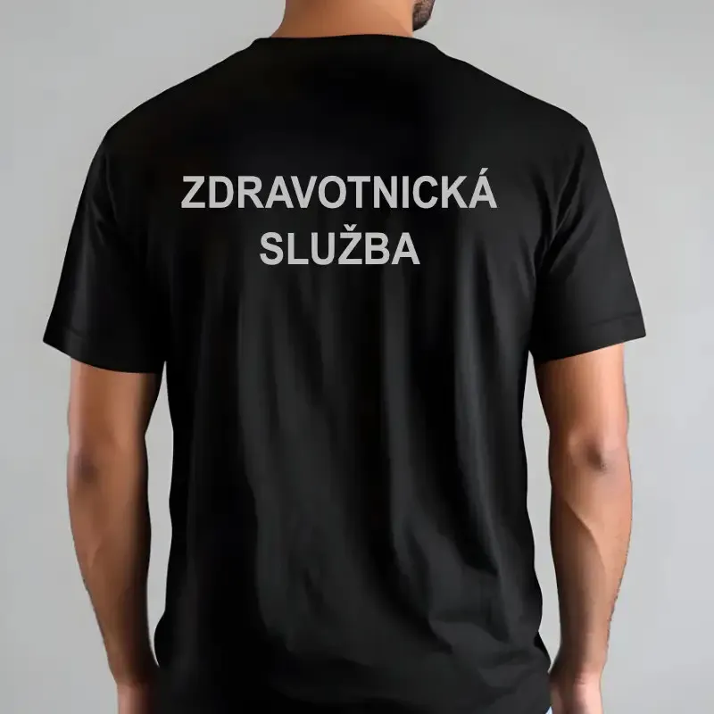 Velká relexní nažehlovačka na záda oděvu - ZDRAVOTNICKÁ SLUŽBA.