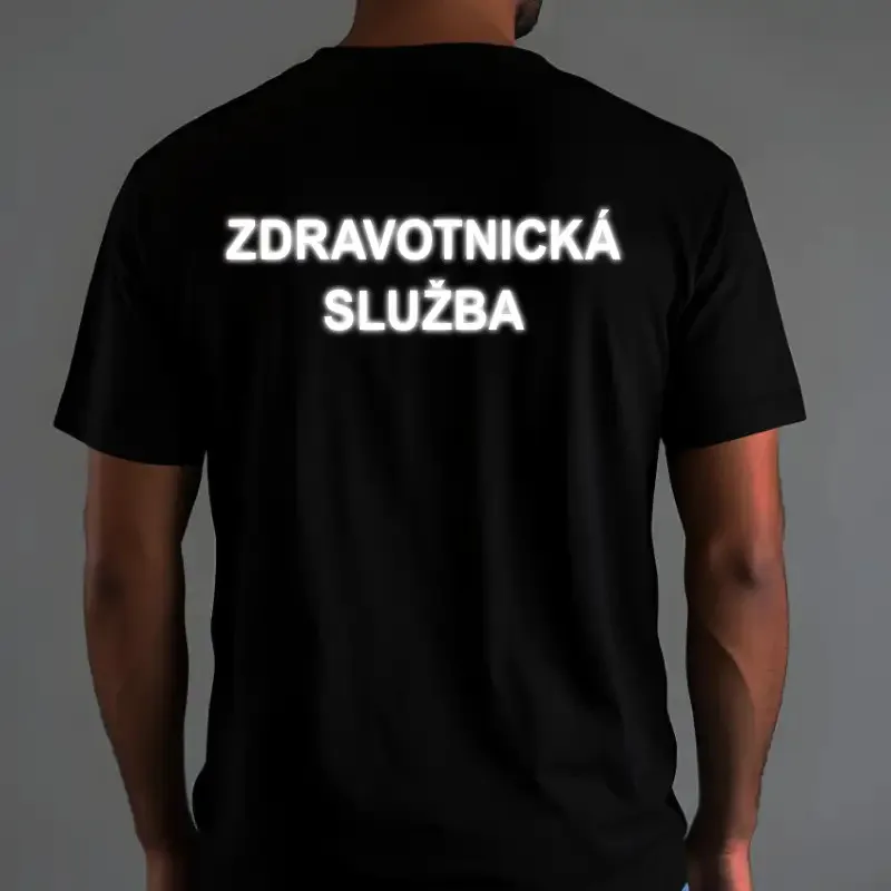 Relexní nažehlovací nápis na záda oděvu - ZDRAVOTNICKÁ SLUŽBA.