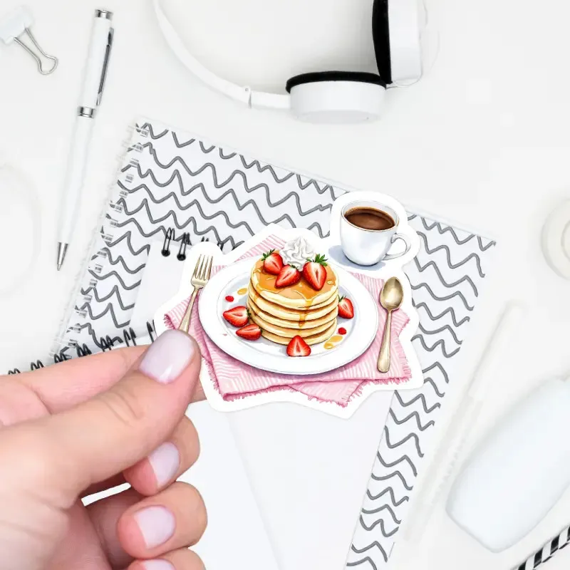 Samolepka zdravá snídaně - palačinky.