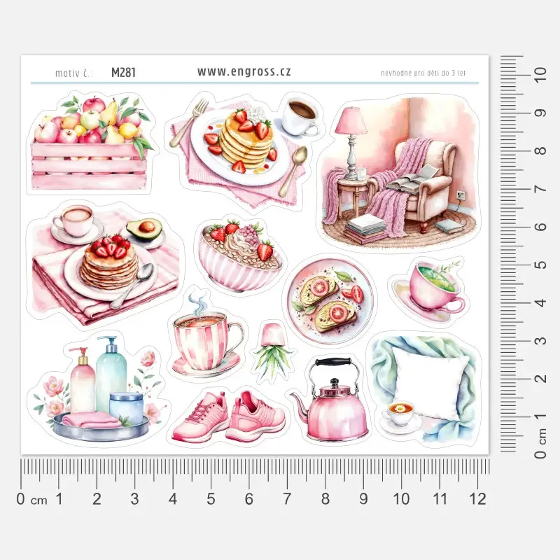 Samolepky do diáře zdravý životní styl.