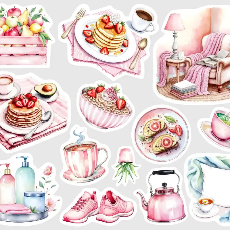 Plánovací samolepky zdravá strava a životní styl.