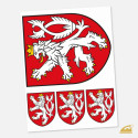 Nažehlovací potisk k domácímu nažehlení - Český státní znak.
