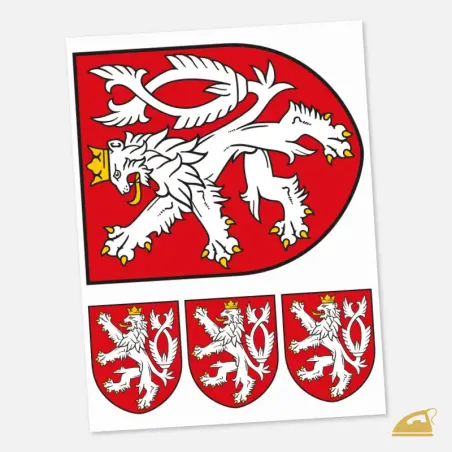 Nažehlovací potisk k domácímu nažehlení - Český státní znak.
