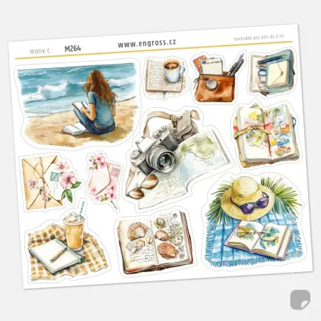 Samolepky denik cestovatelky