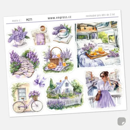 Samolepky do diáře - jarní výletní sezóna.