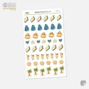 Letní mini samolepky – dovolená na pláži do diáře a BuJo