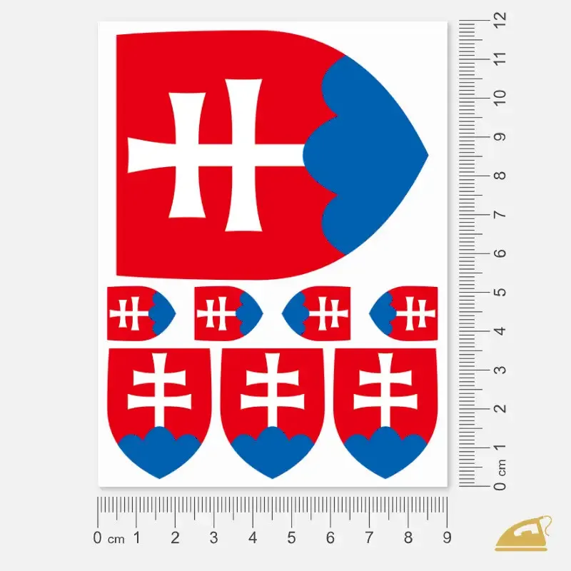 Nažehlovací státní znak - Slovensko - k nažehlení žehličkou.