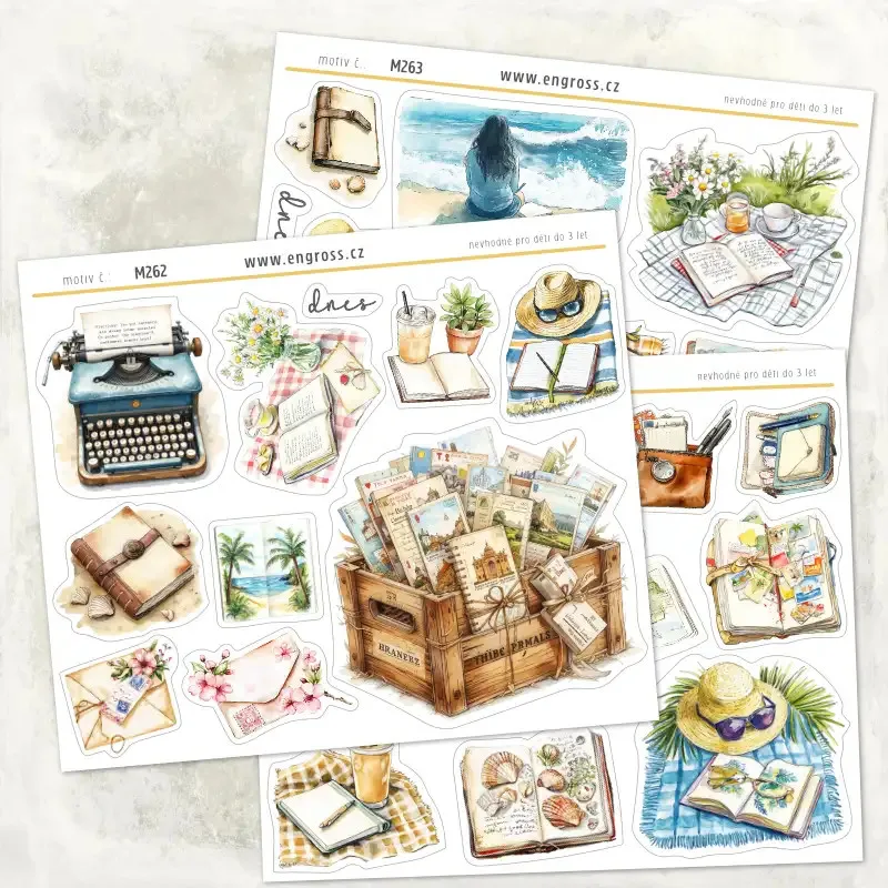cestovatelske samolepky do deniku