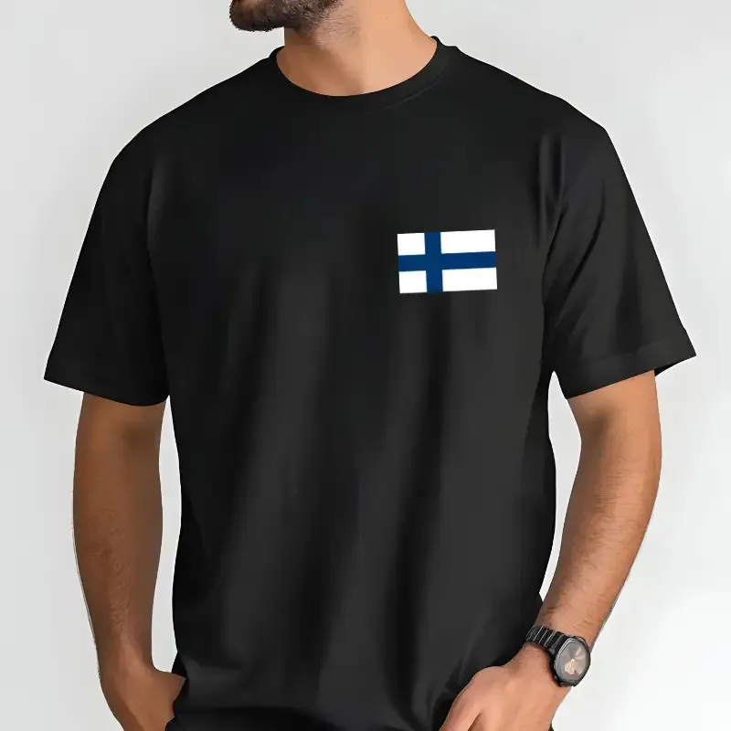 Nažehlovačka vlajka Finsko na tričko a jiné oděvy.