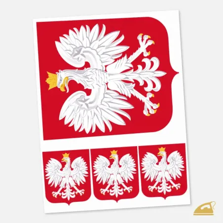 Nažehlovačka na oblečení pro fandy Polska - Polský znak.