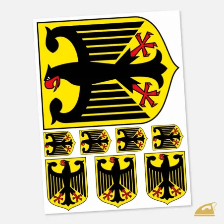 Nažehlovačka na oblečení a textil - německý státní znak.