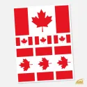 Nažehlovací potisk - vlajka Kanady, k nažehlení na textil.