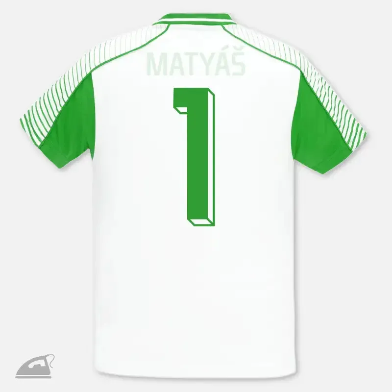 Zelená nažehlovací číslice na sportovní dres pro dospělé - 1, k domácímu nažehlení.