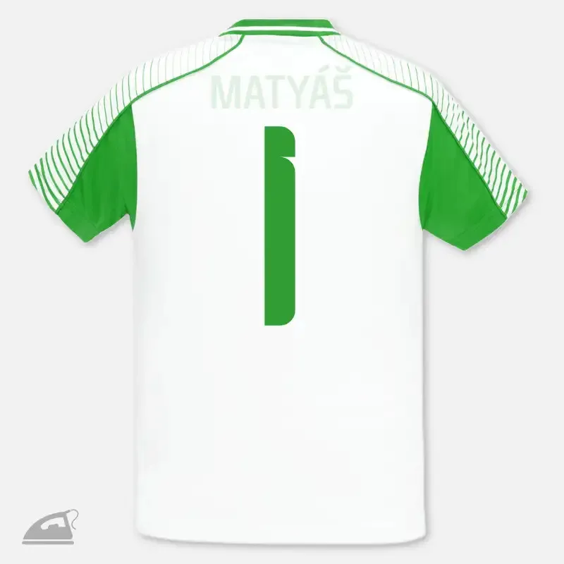 Zelené nažehlovací číslo 1 na fotbalové a sprtovní dresy k domácímu zažehlení.