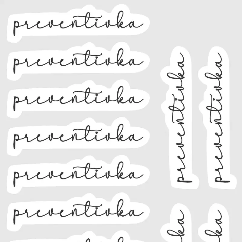 Už nikdy nezapomeneš na kontrolu u lékaře se samolepkou do diáře preventivka.