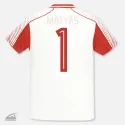 Červené nažehlovací číslo 1 na sportovní dres pro dospělé k domácímu nažehlení.