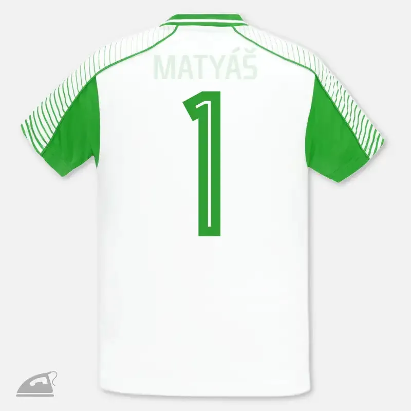 Zelené nažehlovací číslo 1 na sportovní dres pro dospělé k domácímu nažehlení.