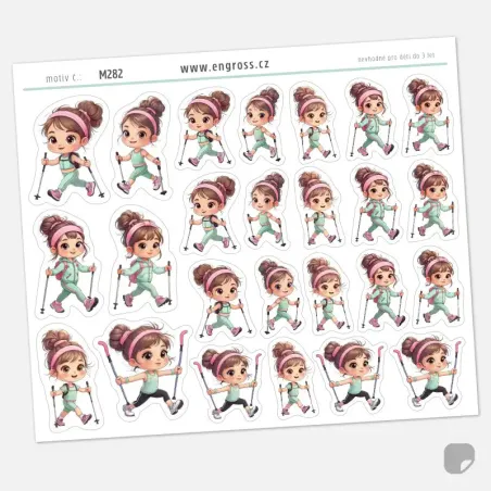 Samolepky nordic walking.