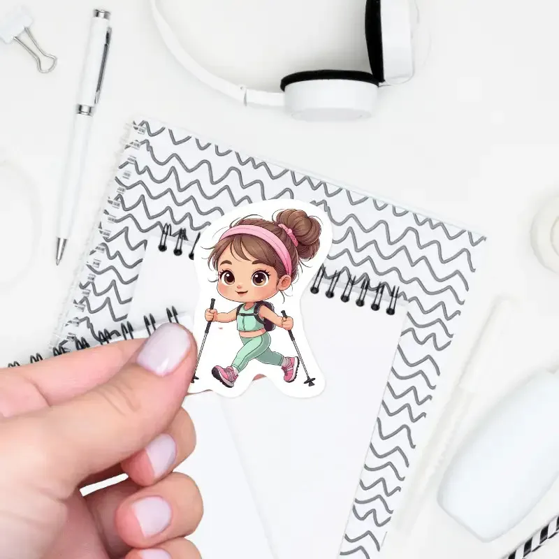 Samolepka nordic walking.