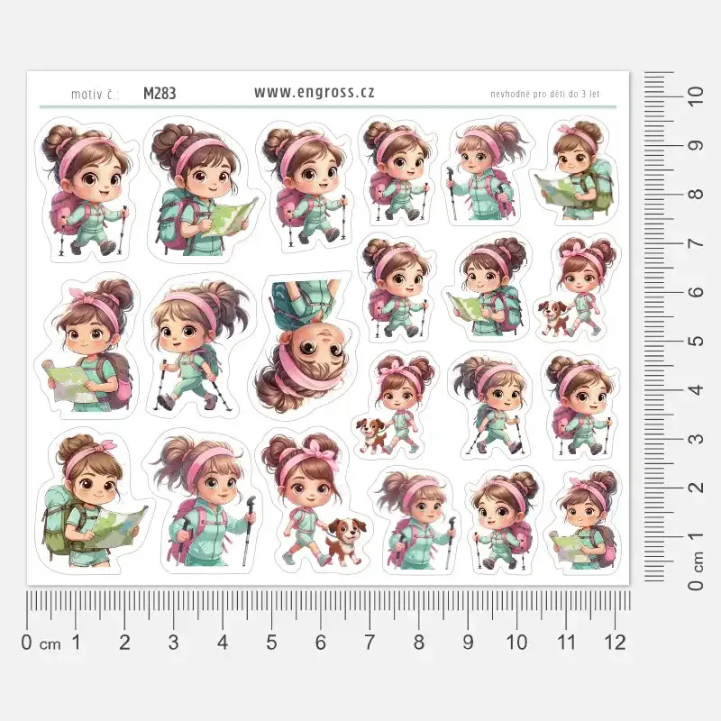 Samolepky do diáře - turistika.