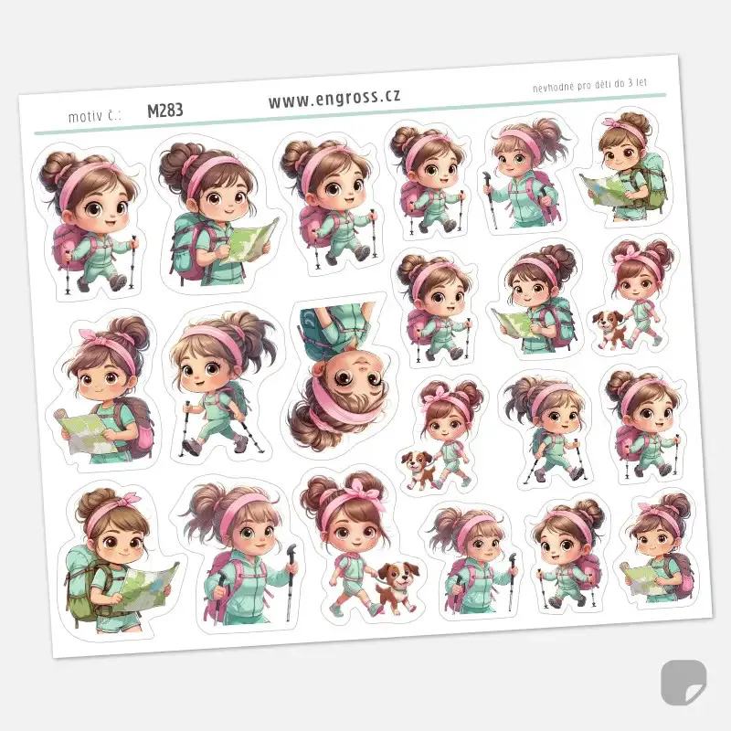 Samolepky turistika.