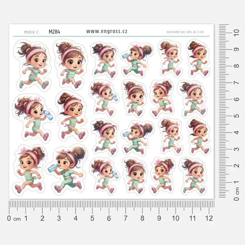 Plánovací samolepky do diáře běh.