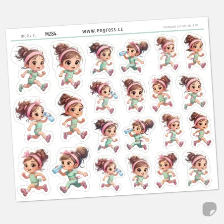 Plánovací samolepky běh.