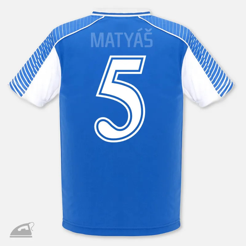 Nažehlovací číslo na potisk sportovního dresu.