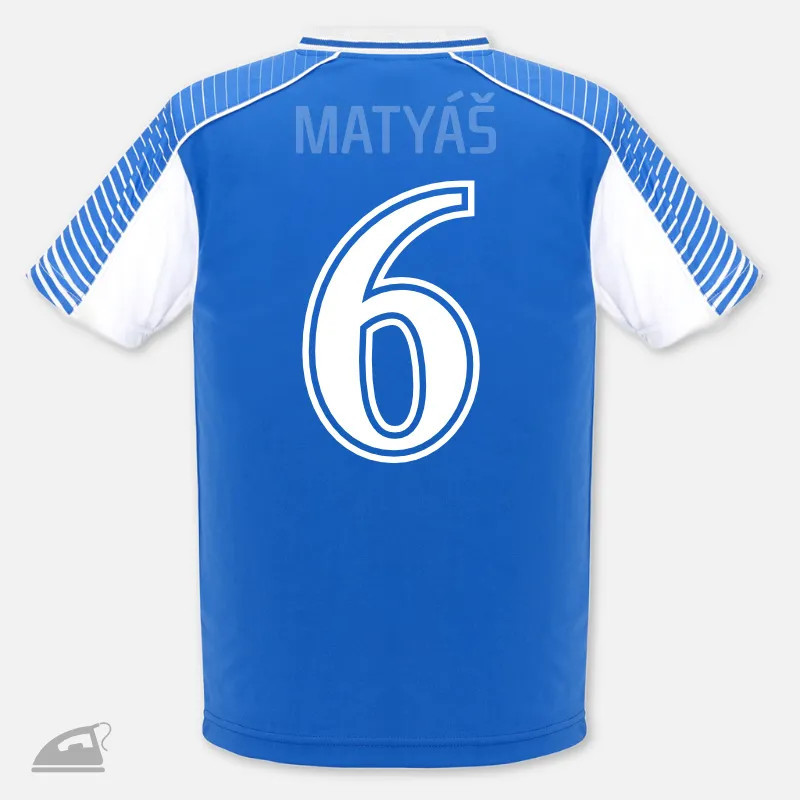 Nažehlovací číslo na potisk sportovního dresu.