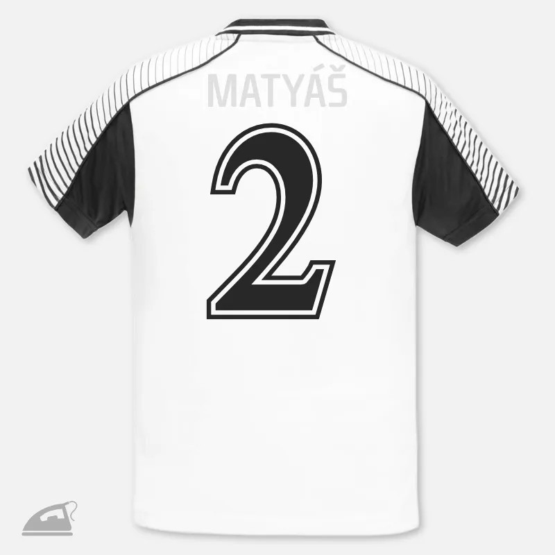 Nažehlovací číslo na potisk sportovního dresu.